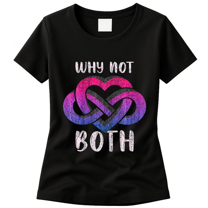 Bisexual Polyamory Symbol Why Not Both Bi Pride Womens T-Shirt