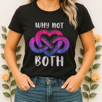Bisexual Polyamory Symbol Why Not Both Bi Pride Womens T-Shirt