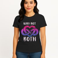 Bisexual Polyamory Symbol Why Not Both Bi Pride Womens T-Shirt