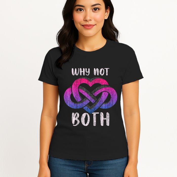 Bisexual Polyamory Symbol Why Not Both Bi Pride Womens T-Shirt