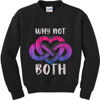 Bisexual Polyamory Symbol Why Not Both Bi Pride Kids Sweatshirt