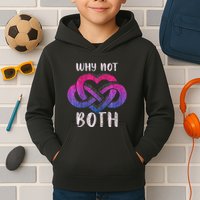 Bisexual Polyamory Symbol Why Not Both Bi Pride Kids Hoodie