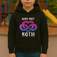 Bisexual Polyamory Symbol Why Not Both Bi Pride Kids Hoodie