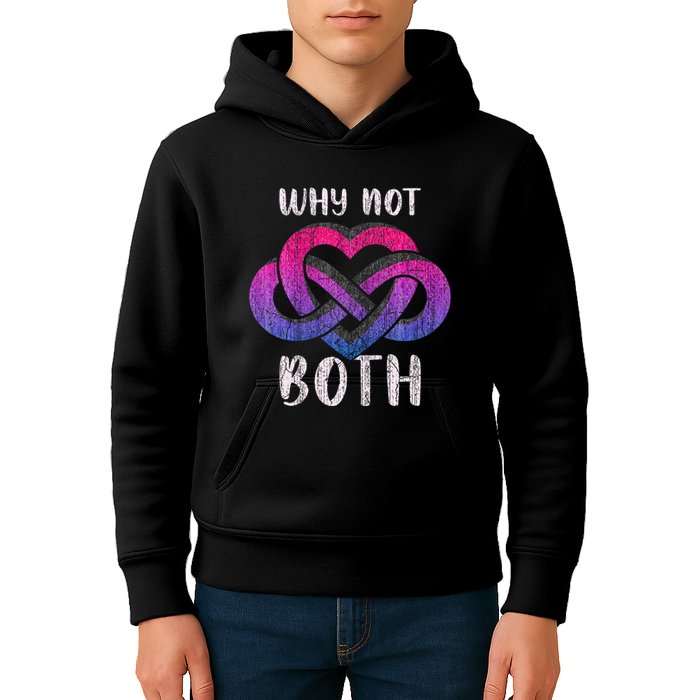 Bisexual Polyamory Symbol Why Not Both Bi Pride Kids Hoodie