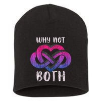 Bisexual Polyamory Symbol Why Not Both Bi Pride Short Acrylic Beanie