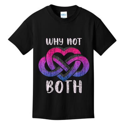 Bisexual Polyamory Symbol Why Not Both Bi Pride Kids T-Shirt