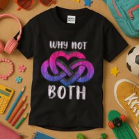 Bisexual Polyamory Symbol Why Not Both Bi Pride Kids T-Shirt