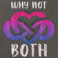 Bisexual Polyamory Symbol Why Not Both Bi Pride Cotton Canvas Backpack