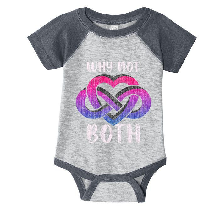 Bisexual Polyamory Symbol Why Not Both Bi Pride Infant Baby Jersey Bodysuit