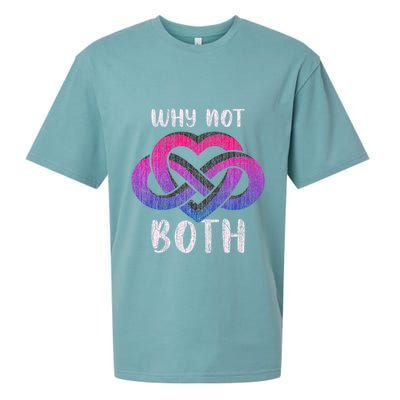 Bisexual Polyamory Symbol Why Not Both Bi Pride Sueded Cloud Jersey T-Shirt