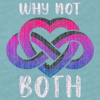 Bisexual Polyamory Symbol Why Not Both Bi Pride Sueded Cloud Jersey T-Shirt