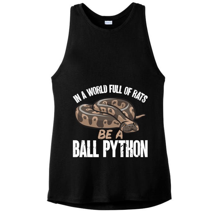 Ball Python Snake Be A Ball Python Cute Gift Ladies PosiCharge Tri-Blend Wicking Tank