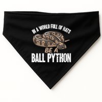 Ball Python Snake Be A Ball Python Cute Gift USA-Made Doggie Bandana
