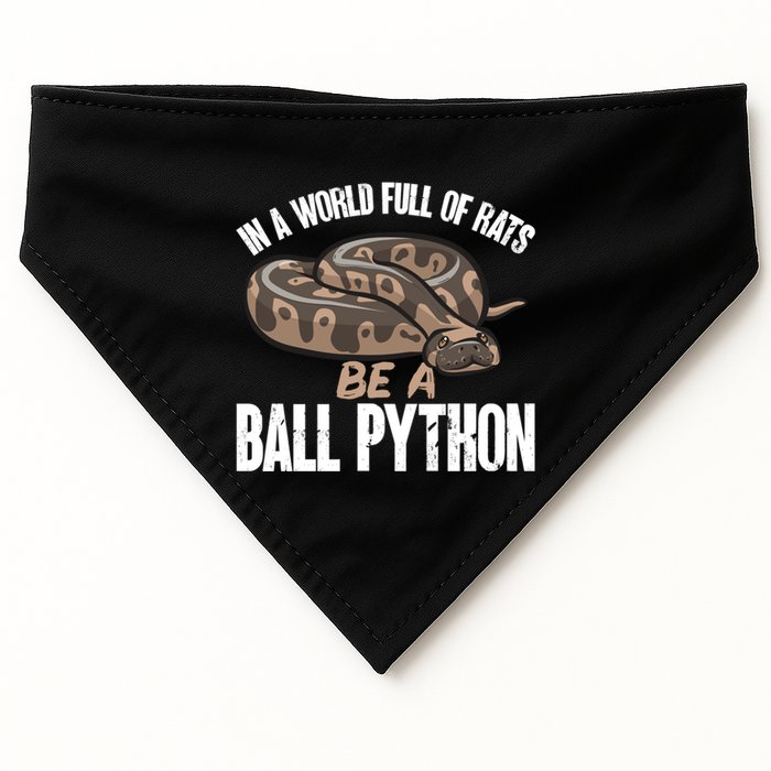 Ball Python Snake Be A Ball Python Cute Gift USA-Made Doggie Bandana