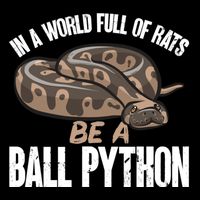 Ball Python Snake Be A Ball Python Cute Gift 7-Panel Snapback Hat