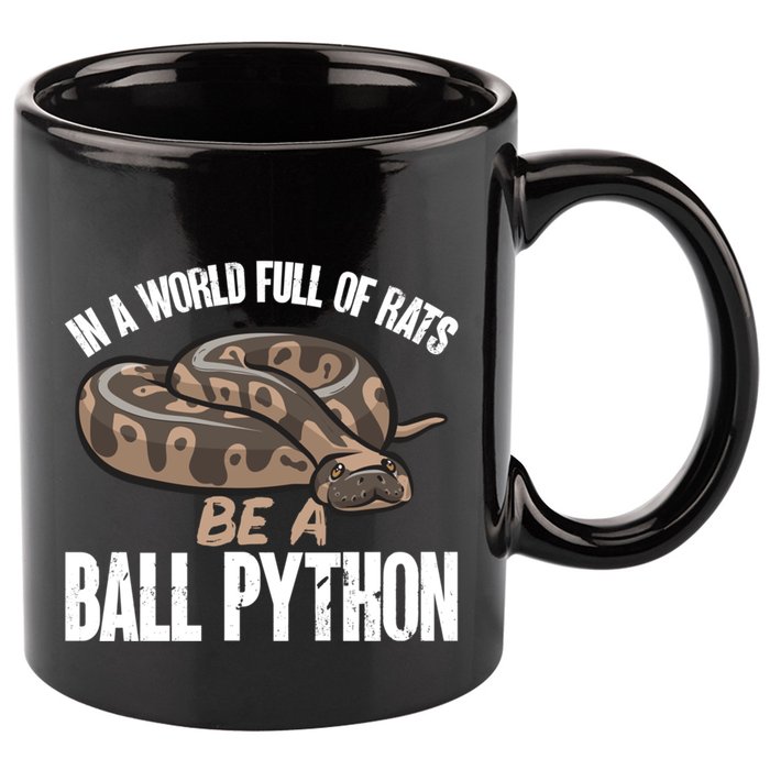 Ball Python Snake Be A Ball Python Cute Gift 11oz C Handle Ceramic Mug