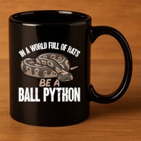 Ball Python Snake Be A Ball Python Cute Gift 11oz C Handle Ceramic Mug