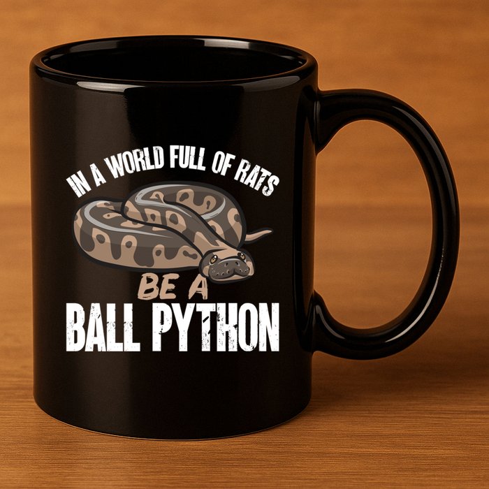 Ball Python Snake Be A Ball Python Cute Gift 11oz C Handle Ceramic Mug