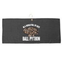 Ball Python Snake Be A Ball Python Cute Gift Large Microfiber Waffle Golf Towel