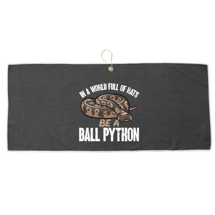 Ball Python Snake Be A Ball Python Cute Gift Large Microfiber Waffle Golf Towel