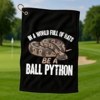 Ball Python Snake Be A Ball Python Cute Gift Golf Towel