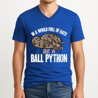 Ball Python Snake Be A Ball Python Cute Gift V-Neck T-Shirt