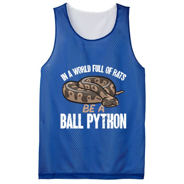 Ball Python Snake Be A Ball Python Cute Gift Mesh Reversible Basketball Jersey Tank