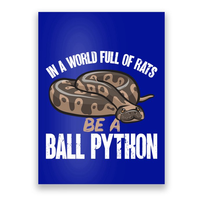 Ball Python Snake Be A Ball Python Cute Gift Poster