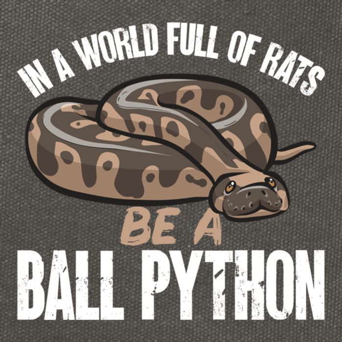 Ball Python Snake Be A Ball Python Cute Gift Cotton Canvas Backpack