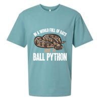 Ball Python Snake Be A Ball Python Cute Gift Sueded Cloud Jersey T-Shirt