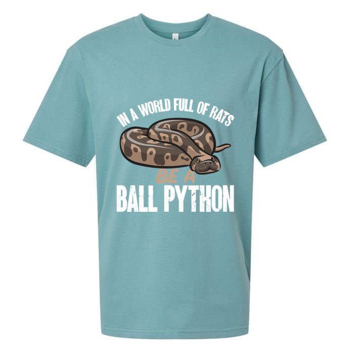 Ball Python Snake Be A Ball Python Cute Gift Sueded Cloud Jersey T-Shirt
