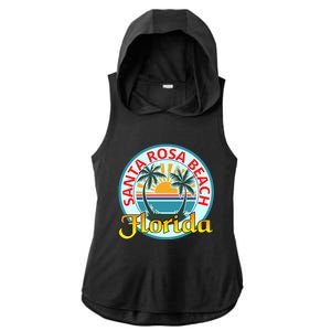 Beach Please Santa Rosa Beach Florida Beach Spring Break Gift Ladies PosiCharge Tri-Blend Wicking Draft Hoodie Tank