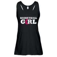 Basketball Player Silhouette Sport Gift Ladies Essential Flowy Tank