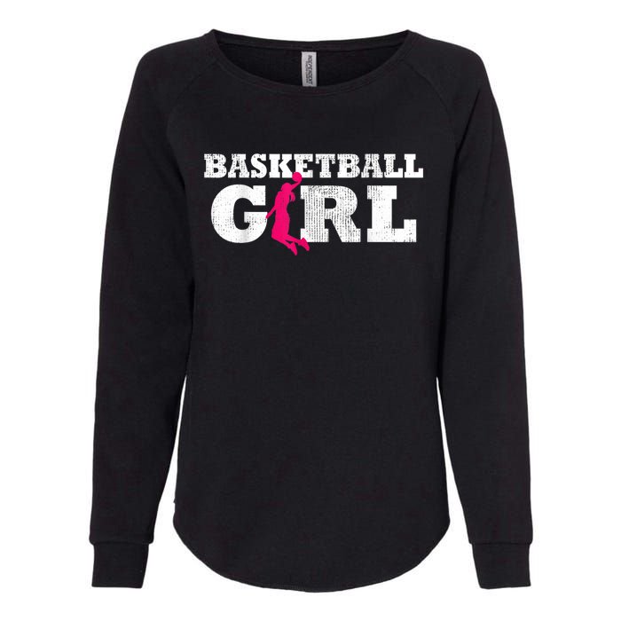 Basketball Player Silhouette Sport Gift Womens California Wash Sweatshirt