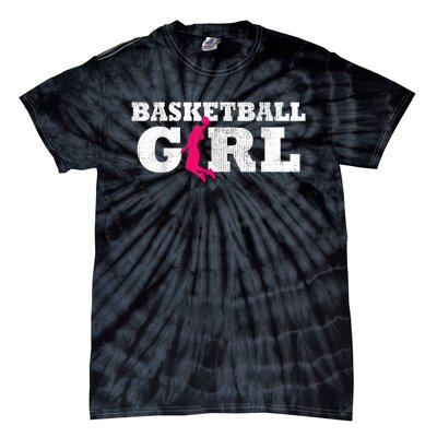 Basketball Player Silhouette Sport Gift Tie-Dye T-Shirt