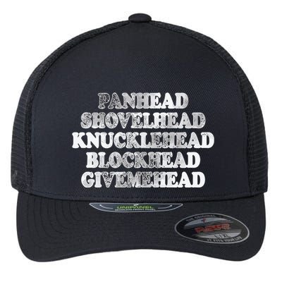 Blonded Panhead Shovelhead Knucklehead Blockhead Givemehead Flexfit Unipanel Trucker Cap