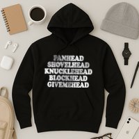 Blonded Panhead Shovelhead Knucklehead Blockhead Givemehead Hoodie