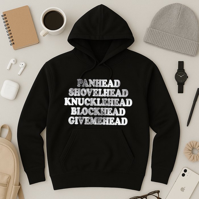 Blonded Panhead Shovelhead Knucklehead Blockhead Givemehead Hoodie