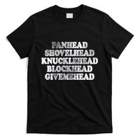 Blonded Panhead Shovelhead Knucklehead Blockhead Givemehead T-Shirt