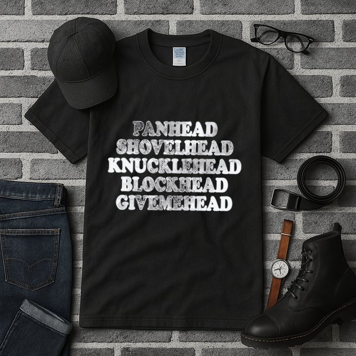 Blonded Panhead Shovelhead Knucklehead Blockhead Givemehead Tall T-Shirt