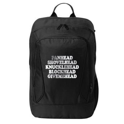 Blonded Panhead Shovelhead Knucklehead Blockhead Givemehead City Backpack