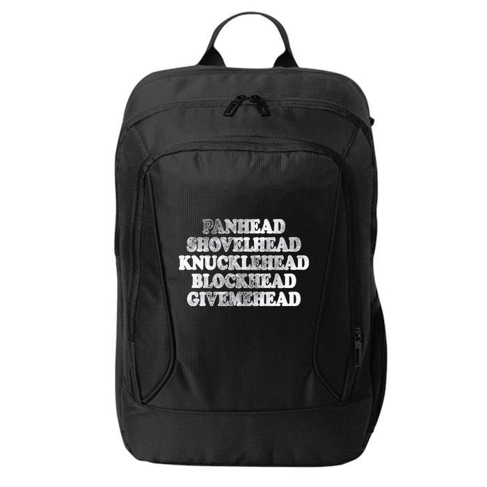 Blonded Panhead Shovelhead Knucklehead Blockhead Givemehead City Backpack