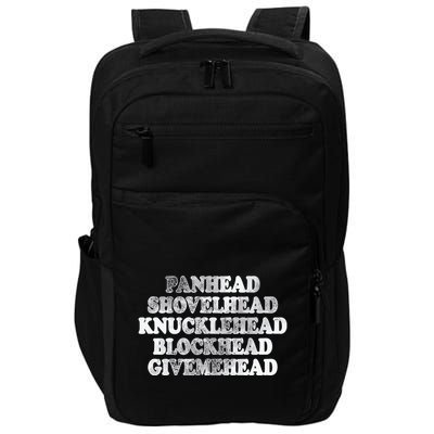 Blonded Panhead Shovelhead Knucklehead Blockhead Givemehead Impact Tech Backpack