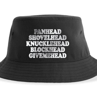 Blonded Panhead Shovelhead Knucklehead Blockhead Givemehead Sustainable Bucket Hat