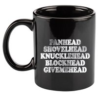 Blonded Panhead Shovelhead Knucklehead Blockhead Givemehead 11oz C Handle Ceramic Mug