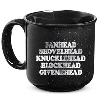 Blonded Panhead Shovelhead Knucklehead Blockhead Givemehead 15oz Campfire Ceramic Mug