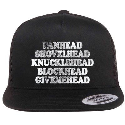 Blonded Panhead Shovelhead Knucklehead Blockhead Givemehead Flatbill Hat
