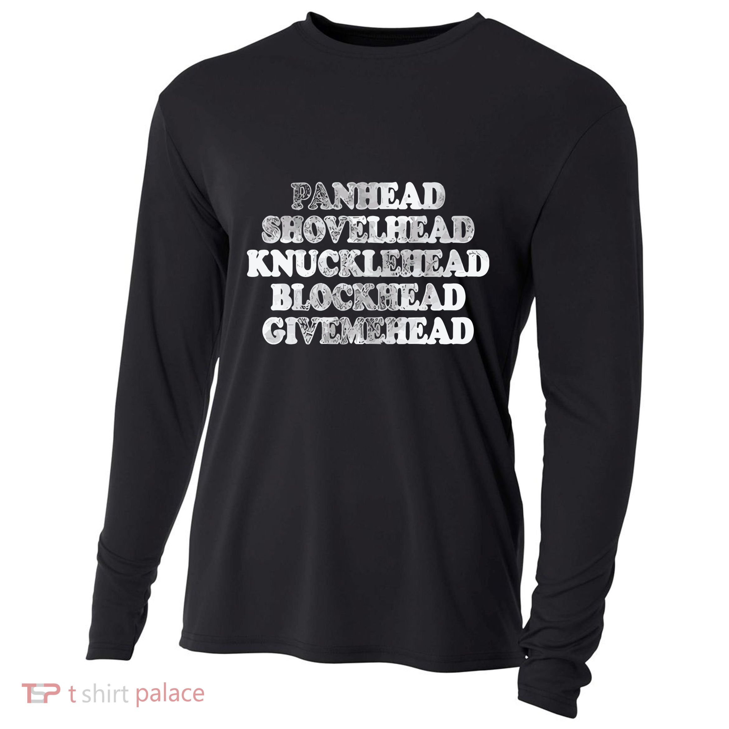 Blonded Panhead Shovelhead Knucklehead Blockhead Givemehead Cooling Performance Long Sleeve Crew