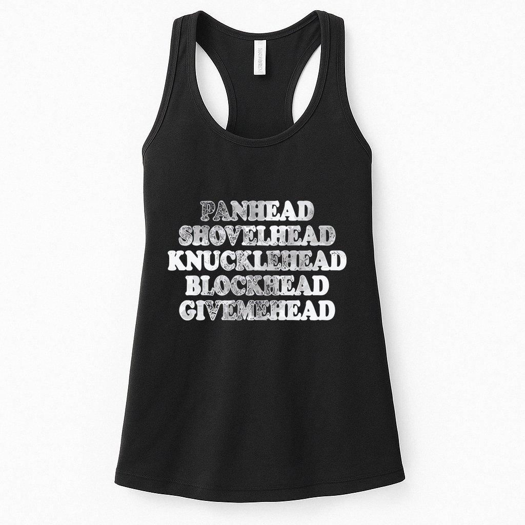 Blonded Panhead Shovelhead Knucklehead Blockhead Givemehead Womens Tank Top