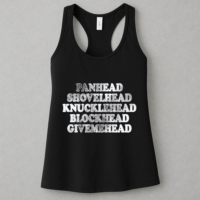 Blonded Panhead Shovelhead Knucklehead Blockhead Givemehead Womens Tank Top